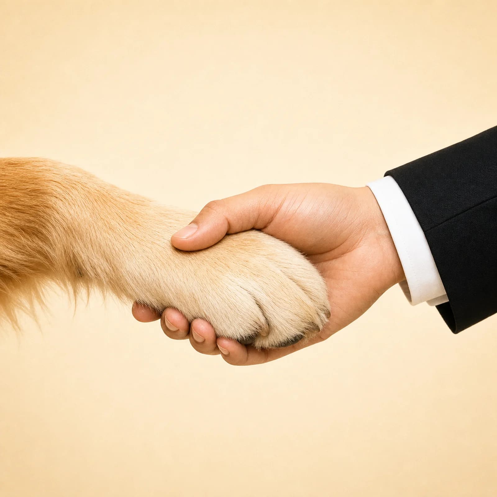 Premium Pets In Black pawshake still-life