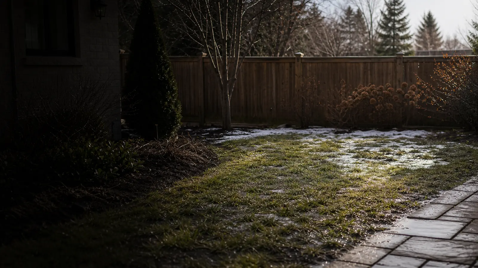 Spring thaw yard reset for dog waste cleanup